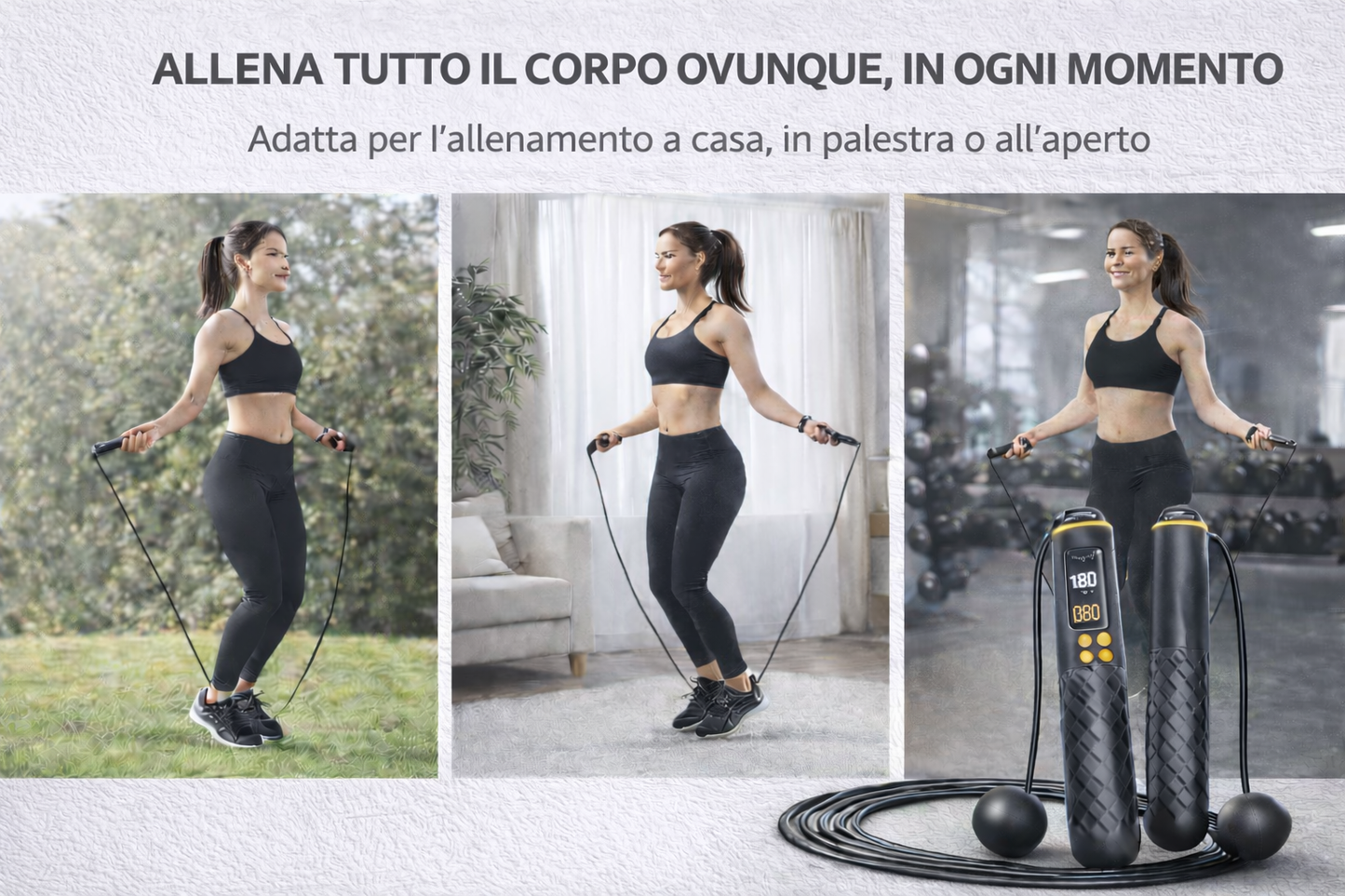 Pulse Rope™ – Allenati ovunque. Zero Ingombro.